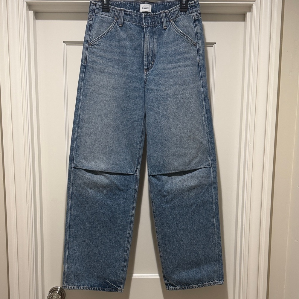 Citizens of Humanity Pasha Trouser Telegraph Blue Wash Denim Jeans Size 27